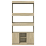 Highboard Sonoma Oak 92x33x180 cm Engineered Wood 3309620
