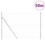 Welded Wire Fence with Concrete Base 50 x 1.6 m 3351549