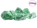 Garden Stones Light Green 12 cm Glass 42025185