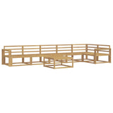 Outdoor Sofa Set 7 pcs White 79 x 79 x 37 cm Solid Acacia Wood 3386553