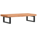 Basin Shelf Wall Mounted Steel and Solid Wood Beech 3302373