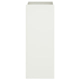 Planter White 32x29x75 cm Steel 841572