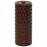 Balcony Screens 10 pcs Brown and Black 255x19 cm Poly Rattan 156315