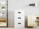 File Cabinet White 45.5 x 42 x 106.5 cm Cold-Rolled Steel 891621