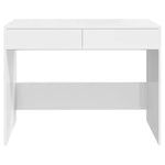 ZNTS Desk High Gloss White 101x50x76.5 cm Engineered Wood 809563