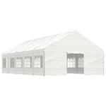 Gazebo with Roof White 11.15x5.88x3.75 m Polyethylene 3155497