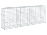 Gabion Basket with Cover 300x50x150 cm Galvanised Iron 3295156