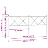 Metal Replace Headboard Black 180cm 376538