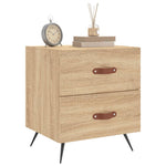 ZNTS Bedside Cabinets 2 pcs Sonoma Oak 40x35x47.5 cm Engineered Wood 827251