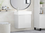 Bathroom Vanity Unit with Tap High Gloss White 889445