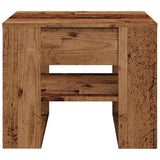 Coffee Table Old Wood 55.5x55x45 cm Engineered Wood 856818