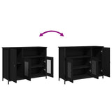 Sideboard Black Oak 100 x 35 x 75 cm 869093