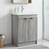 Bathroom under Sink Cabinet Grey Sonoma 78.5 x 37.5 x 81 cm 890110