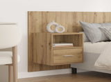 Headboard With Cabinet 3 pcs Artisan Oak Engineered Wood 3415902