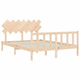 Bed Frame without Mattress 140x200 cm Solid Wood Pine 3193466