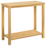 Garden Console Table with Storage Light Acacia 80 x 35 x 75 cm 42026789