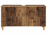 Bathroom Sink Cabinet ALKMAAR Old Wood 82 x 41x 59 cm 896143