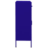 Storage Cabinet Navy Blue Steel Medium Storage Cabinet 336154