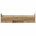 Bed Frame with Drawer Artisan oak 75 x 190 cm Engineered wood 3329307