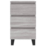 Bedside Cabinets 2 pcs Grey Sonoma 40x35x69 cm Engineered Wood 826953
