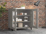 Sideboard Concrete Grey 69.5x34x90 cm Engineered Wood 812127