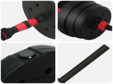 4-in-1 Dumbbell Set 30kg Black and Red 3403862