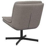 Swivel Chair Taupe 63 x 75 x 76 cm Fabric 42007355