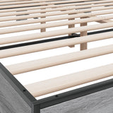 Bed Frame without Mattress Grey Sonoma 160x200 cm 3280185
