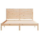 Extra Long Bed Frame without Mattress 160x210 cm Solid Wood 3309301