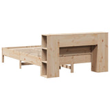 Bookcase Bed without Mattress 120x200 cm Solid Wood Pine 3322834