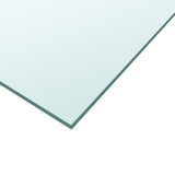 Table Top Transparent 50x100 cm Tempered Glass 345074