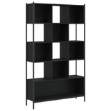 ZNTS Bookcase Black 102x28x172 cm Engineered Wood 3213657