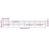 Garden Fence with Spear Top Steel 1426x150 cm Black 277636