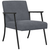 Armchair Dark Grey 59 x 75 x 78 cm Velvet 42017680