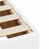 Box Spring Bed with Mattress White 200x200 cm Faux Leather 3290737