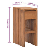 Bedside Cabinet 20x35x50 cm Solid Teak Wood 326122