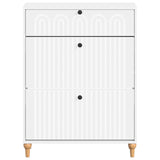 Shoe Cabinet ALKMAAR 78 x 24 x 103 cm Engineered Wood White 896215