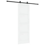 Sliding Door Manual ORKDAL White and black 78 x 232 cm 3333475