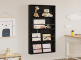 Magazine Rack 2 pcs Black Oak 60 x 12 x 70 cm Engineered Wood 890829