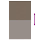 Roller blind blackout 124.4x175 cm Fabric Width 120 cm coffee 240126