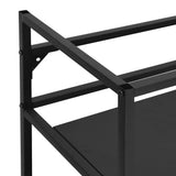338487 Bathroom Washbasin Frame Black 40x38x83 cm Iron