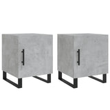 Bedside Cabinets 2 pcs Concrete Grey 40x40x50 cm Engineered Wood 827621