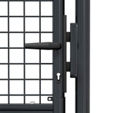145774 Mesh Garden Gate Galvanised Steel 100x175 cm Grey