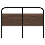 Replace Headboard Brown Oak 140 cm Steel and Engineered Wood 4100340