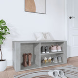 Shoe Cabinet Concrete Grey 100x35x45 cm Engineered Wood 816924