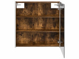Bathroom Mirror Cabinet Smoked Oak 53.5 x 15.5 x 70 cm 889235