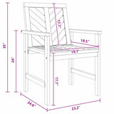 Garden Dining Chairs 6 pcs Brown 59 x 62.5 x 89 cm 3154132