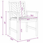 Garden Dining Chairs 8 pcs Brown 59 x 62.5 x 89 cm 3154133