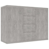 800688 Sideboard Concrete Grey 88x30x65 cm Engineered Wood