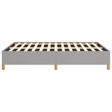 Bed Frame without Mattress Light Grey 137x190 cm Full Fabric 347203